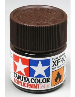 PEINTURE TAMIYA FLAT BRUN  ACRYLIQUE XF-10